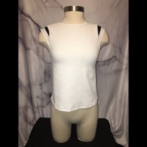 Zara White and Black Short Sleeved Shirt NWT